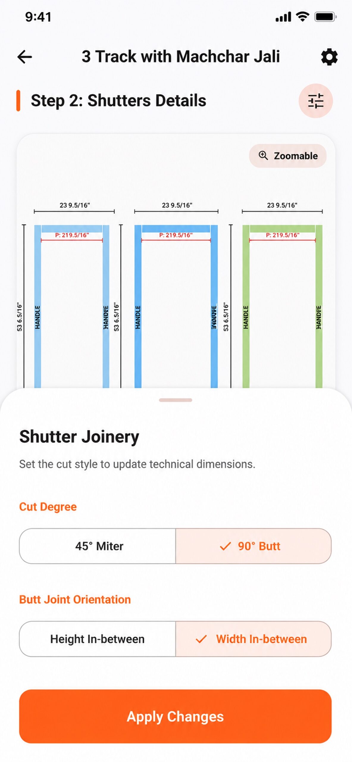 AluPilot technical joinery and measurement controls