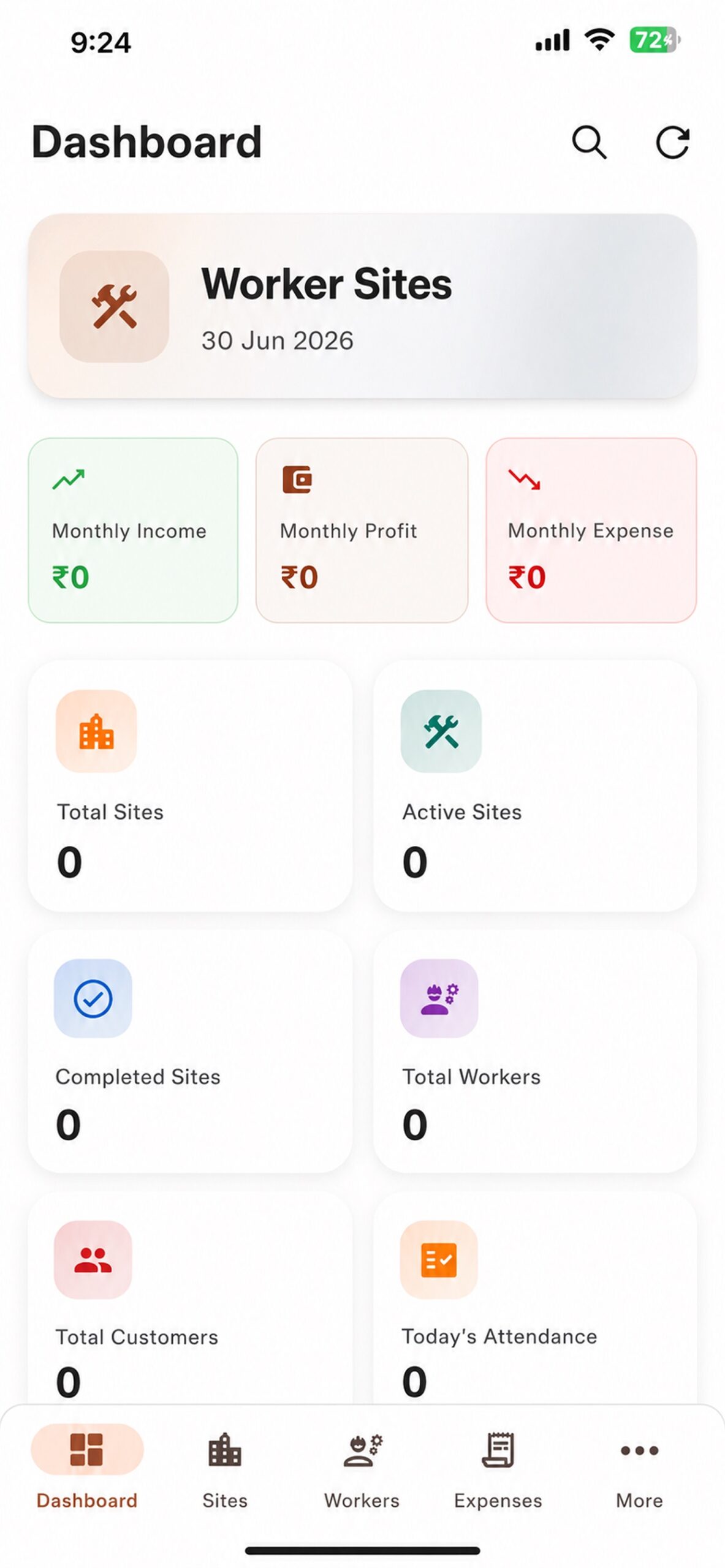 Worker Sites application